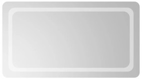Oglinda de baie cu LED, 50x90 cm