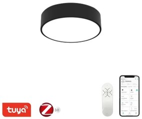 Plafonieră LED dimabilă Immax NEO 07200L RONDATE LED/18W/230V negru Tuya + telecomandă