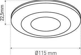 Senzor de prezență PRES SENSOR 2000W, alb