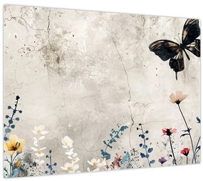 Tablou - Pajiște în beton (70x50 cm)