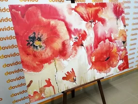 Tablou maci roșii în lan