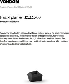 Ghiveci / Jardiniera plante design decorativ modern FAZ PLANTER XL I