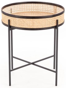 Masuta de cafea Rattan Natural, LANIPA 50x55 cm