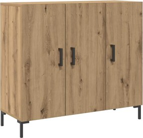 vidaXL Dulap, stejar artizanal, 90x34x80 cm, lemn prelucrat