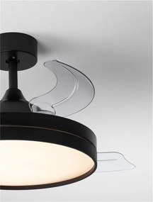 Lustra LED cu Ventilator si telecomanda NEVMA negru