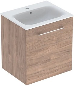 Geberit Selnova Square lavoar cu dulap 60 cm nucă 501.254.00.1