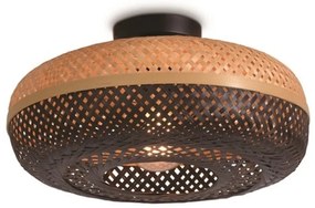 Lustra eco din bambus Palawan natur/ negru, 40x15cm