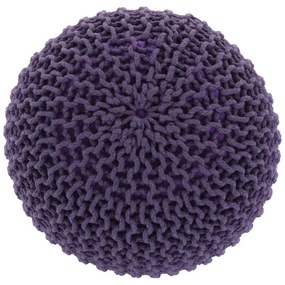 Taburet împletit, bumbac violet, GOBI TYP 2