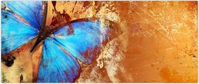 Tablou - Fluture albastru (120x50 cm)