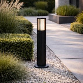 Stâlp de exterior negru de design 50 cm IP44 - Boris