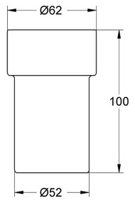 GROHE 40254000 - Pahar ALLURE, finisaj satinat