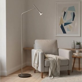 Ideal Lux - Lampă de podea LED DIESIS, 4,5 W, 230 V, CRI 95, crom mat