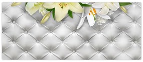 Tablou cu flori de crin (120x50 cm)