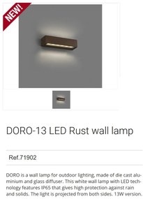 Aplica LED de exterior ambientala design modern IP65 DORO-13 maro