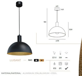 Lustra suspendata design industrial LUISANT