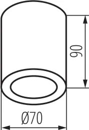 Kanlux 36646 - Spot de baie AQILO 1xGU10/7W/230V IP65 bej