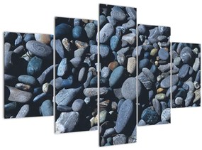 Tabloul cu pietre pe plajă (150x105 cm)