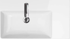 Lavoar alb pe mobilier Cersanit Inverto 80 cm Dreapta