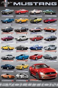 Poster Ford Mustang Evolution