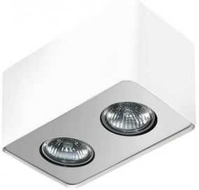 Spot aplicat tavan/plafon stil modern Nino 2 White/Alu