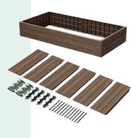 Prosperplast Strat înălțat  WOODY 149x75,6x25cm, maro