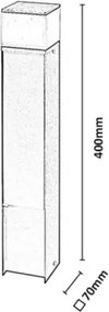 Rabalux 76341 - Lampă de exterior cu 2 prize RUSSET LED/10W/230V IP44