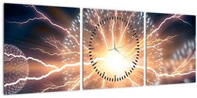 Tablou - Atom (cu ceas) (90x30 cm)