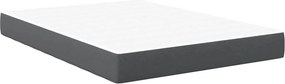 vidaXL Saltea de pat cu saltea Gri 140 x 200 cm țesătură