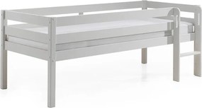 Pat înalt pentru copii Vipack Pino, 90 x 200 cm, alb