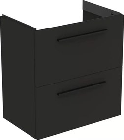 Dulap baza suspendat Ideal Standard i.life S 2 sertare gri carbon 60 cm