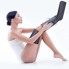 Aparat de masaj limfatic cu compresie pentru picioare, cu telecomanda