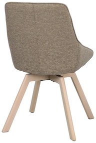 Scaune de dining bej 2 buc. Alison – Rowico