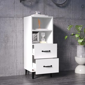 Servanta, alb, 34,5x34x90 cm, lemn compozit