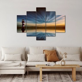 Tablou cu farul în mare (150x105 cm)