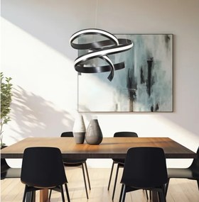Lustră LED pe cablu AREZIA LED/62W/230V, negru