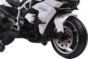 Motocicleta Electrica cu Acumulator Pentru Copii NOVOKIDS™ Ninja Premium Motocross, Viteza din maner, 3-8 ani, Max 30 kg, Cu Melodii si Lumini LED,