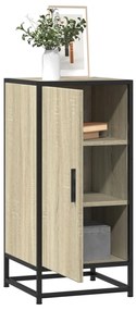vidaXL Dulap, stejar sonoma, 35,5x35x76 cm, lemn prelucrat și metal