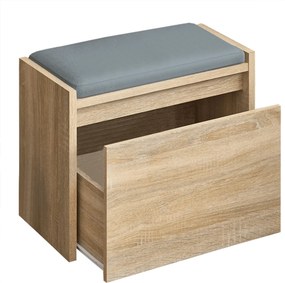 Pantofar BERGI, stejar sonoma, DTD laminat, 60x30x45 cm