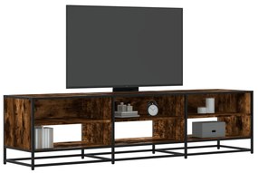 vidaXL Comodă TV, stejar fumuriu, 180x40x46 cm, lemn prelucrat