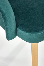 Scaun Toledo 2 velvet verde/stejar miere Monolith 37