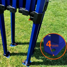 Cort pliabil 2x3m - cu 3 pereți - Alb