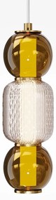 Pendul LED design modern decorativ Drop auriu