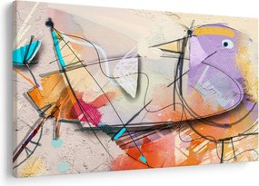 Tablou - Abstract, pasăre (90x60 cm)