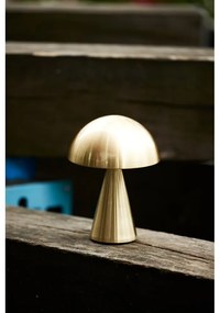 Veioză aurie LED cu intensitate reglabilă (înălțime 20 cm) Mush – Hübsch