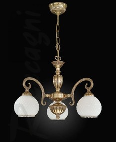 Candelabru din alama cu 3 brate design italian 8500