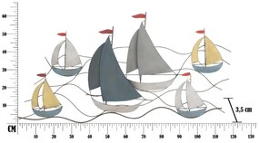 Decorațiune de perete Mauro Ferretti Sea, 114,5 x 62,5 cm