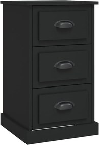 vidaXL Noptieră, negru, 39x39x67 cm, lemn prelucrat