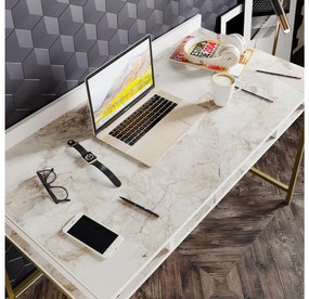 Masă PC Trude (auriu + Alb) . 1102618