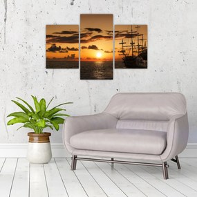 Tablou - Navă de pirați (90x60 cm)