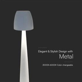 Lampă LED tactilă reîncărcabilă dimabilă de masă LED/3W/5V 3000-6000K alb